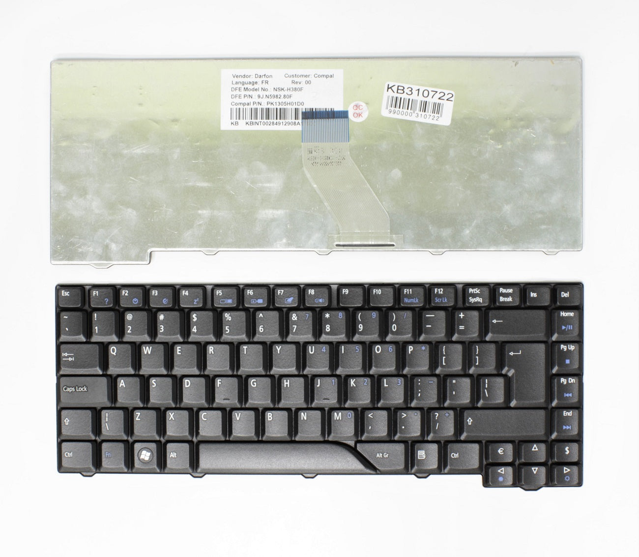 Klaviatūra ACER Aspire: 5310, 5315, 5320, 4520, 4530, 4920, 4930, 6920, UK