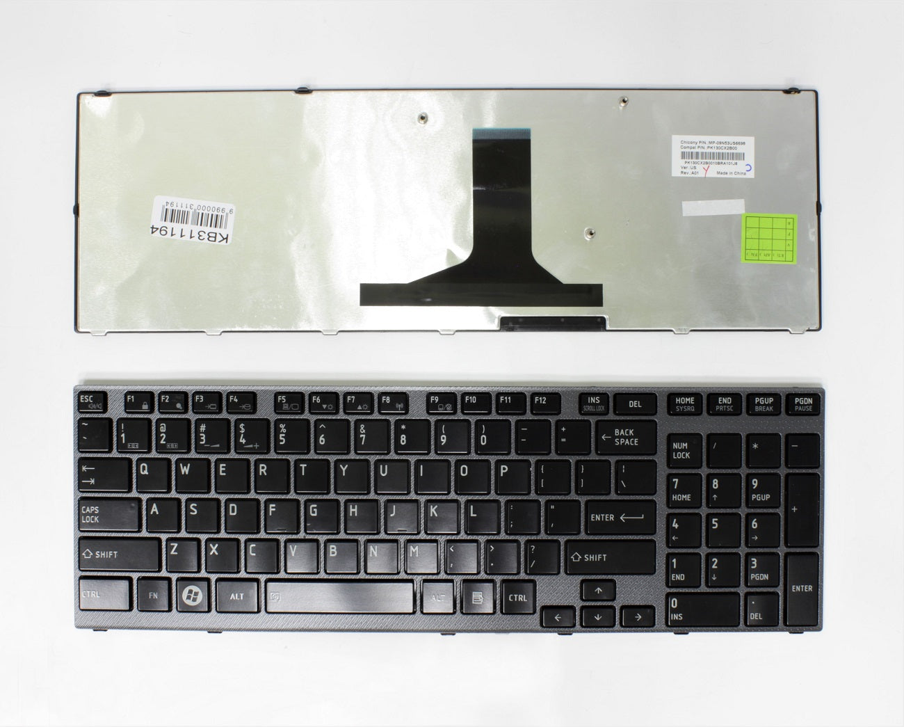 Klaviatūra TOSHIBA Satellite: A660, A665