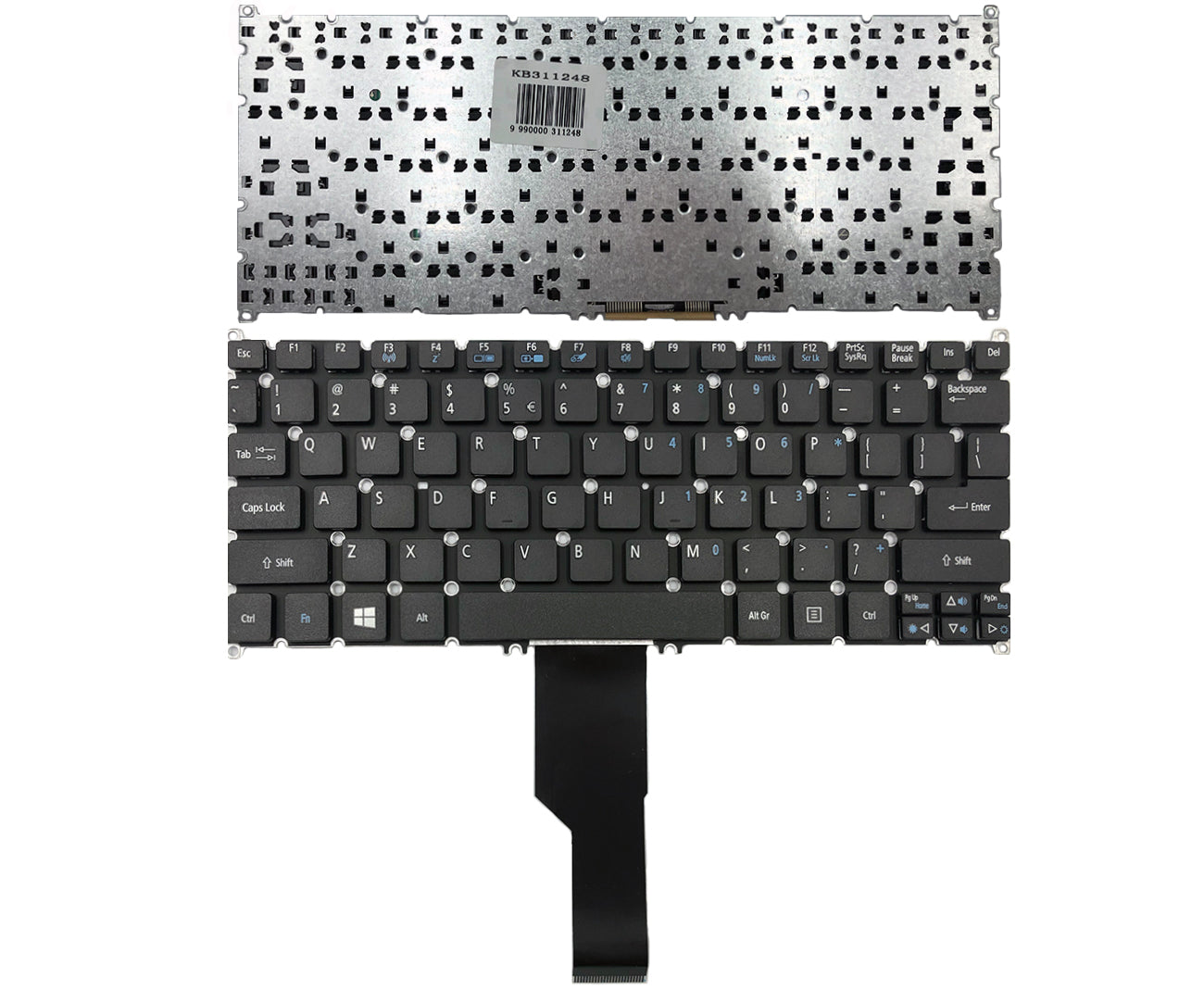 Klaviatūra ACER Aspire: E3-111, E11-111, ES1-111, ES1-111M, ES1-311