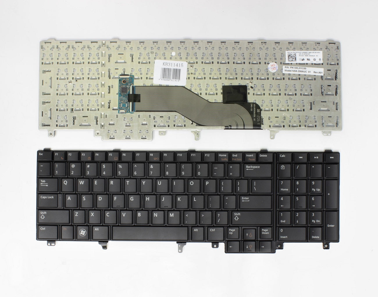 Klaviatūra DELL Latitude: E5520, E5520m, E5530, E6520