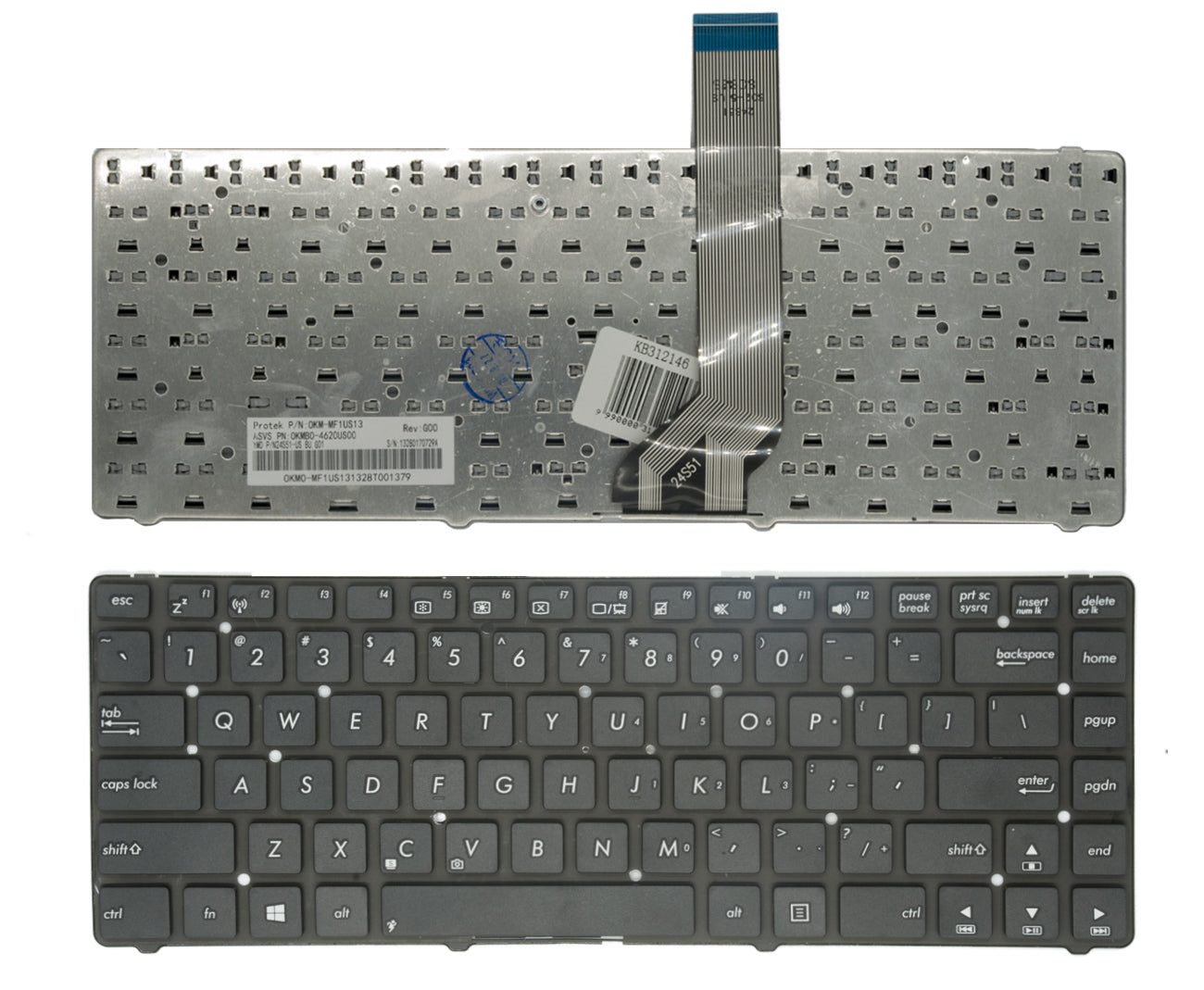 Klaviatūra ASUS: K45, A85V, R400, K45VD, A45VM, R400V, N45