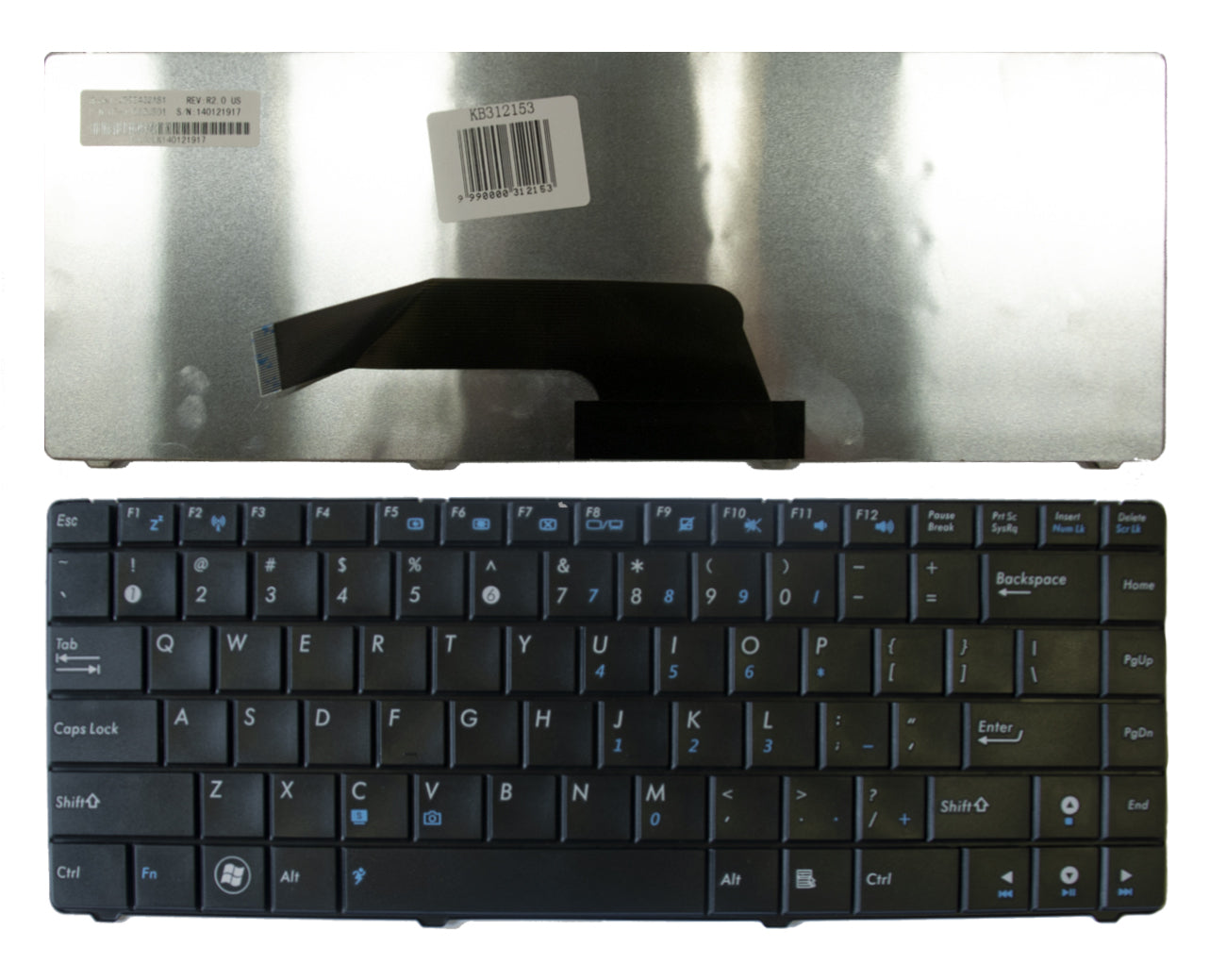 Klaviatūra ASUS: K40, K40AB, K40IJ, K40IN, K40C, K40IP