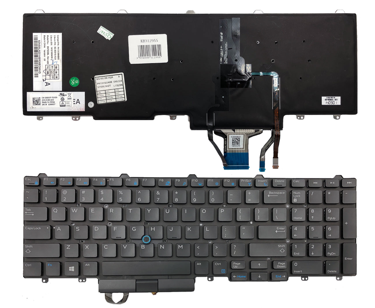 Klaviatūra Dell: Latitude E5550, E5570, 5580 / Precision15 7510, 3510 / Precision 17 7710