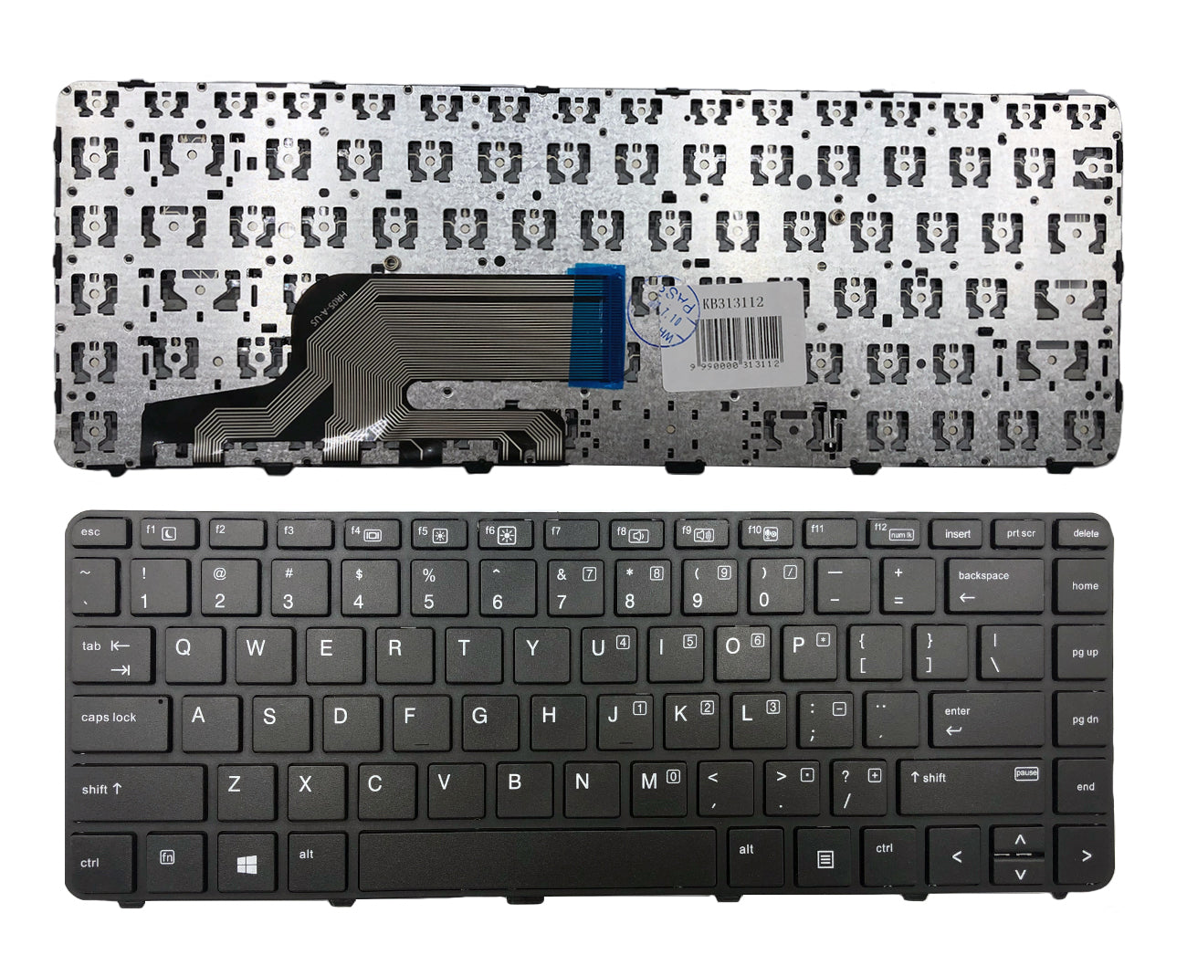 Klaviatūra HP: Probook 430 G3, 440 G3, 445 G3 (su rėmeliu)