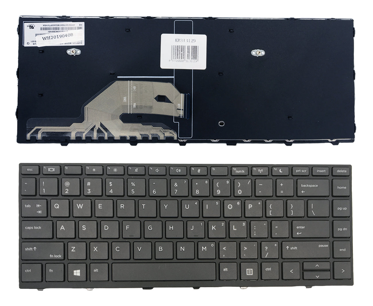 Klaviatūra HP Probook: 430 G5, 440 G5 (su rėmeliu)