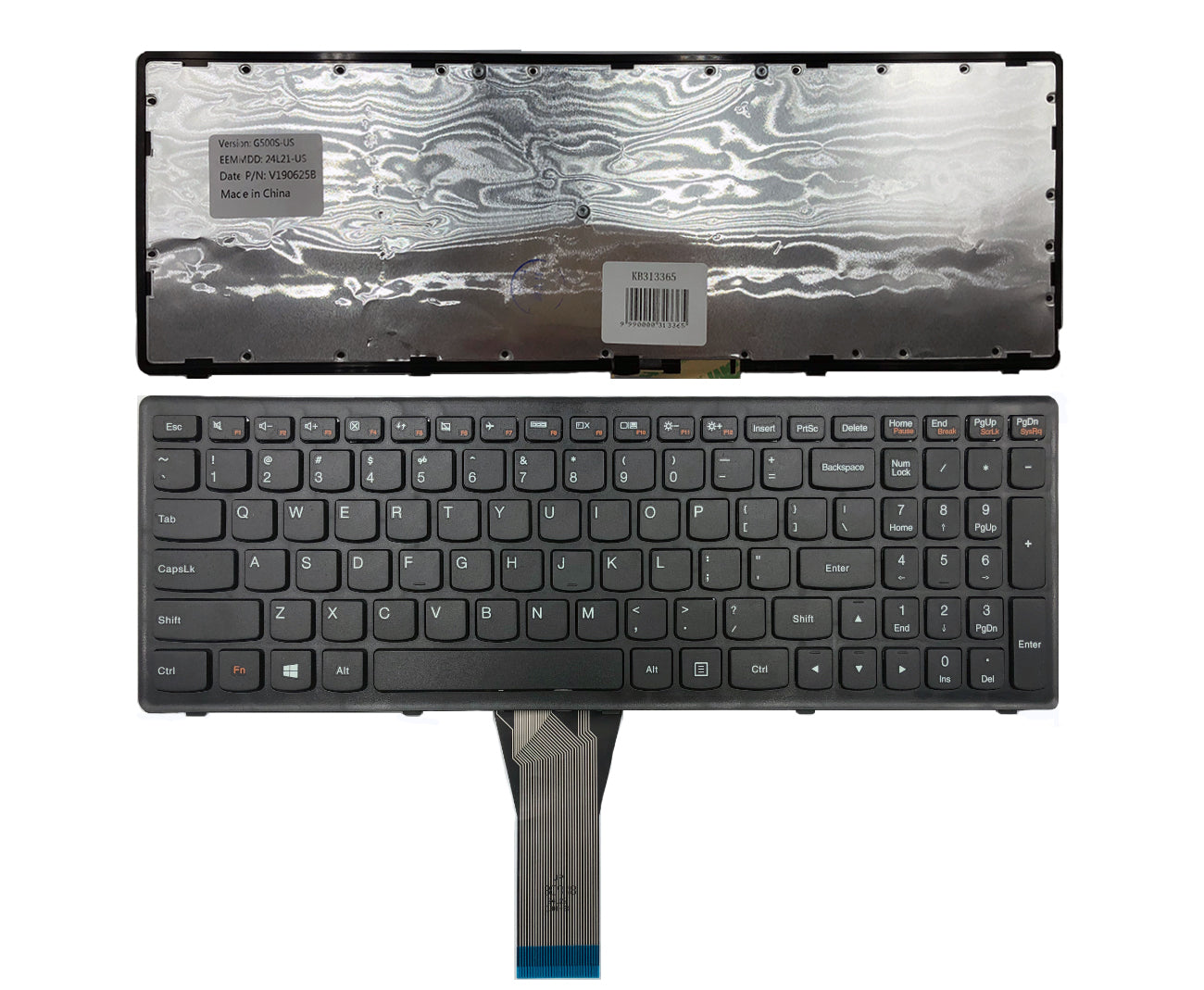 Klaviatūra Lenovo: G500C, G500H, G500S su rėmeliu