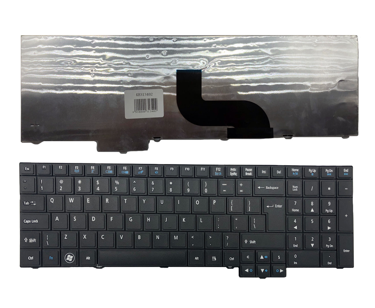 Klaviatūra Acer: TravelMate 5760, 5760G, 5760Z, 5760ZG, UK