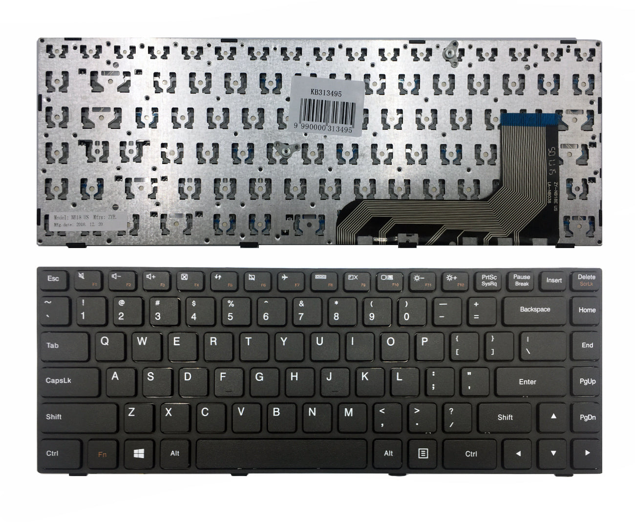 Klaviatūra Lenovo: IdeaPad 100, 100-14IBD, 100-14IBY