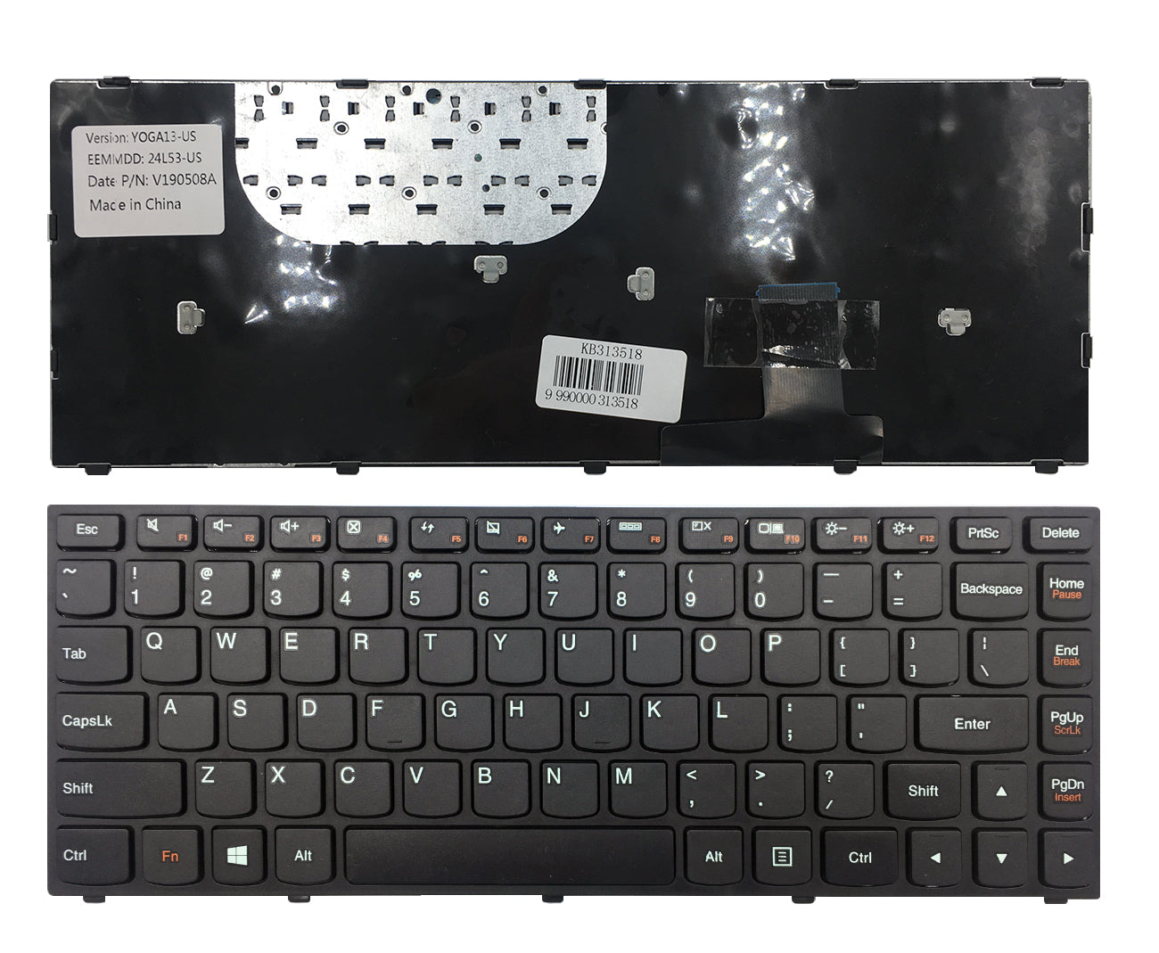 Klaviatūra Lenovo: IdeaPad Yoga 13 Ultrabook Series 13-IFI 13-ISE