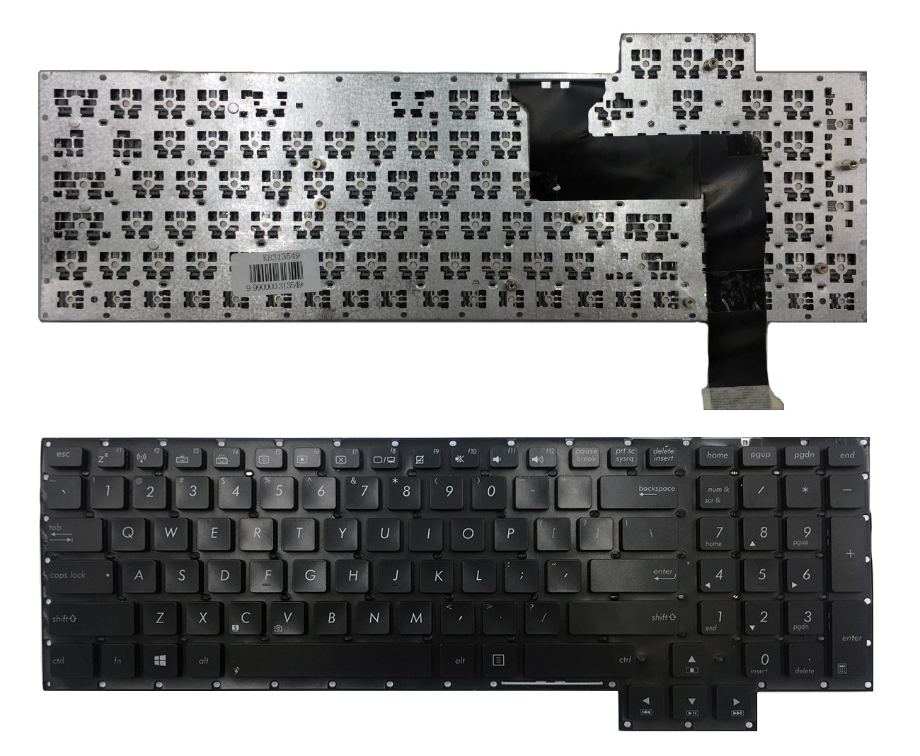Klaviatūra ASUS: ROG G750, G750J, G750JH, G750JM, G750JS, G750JW