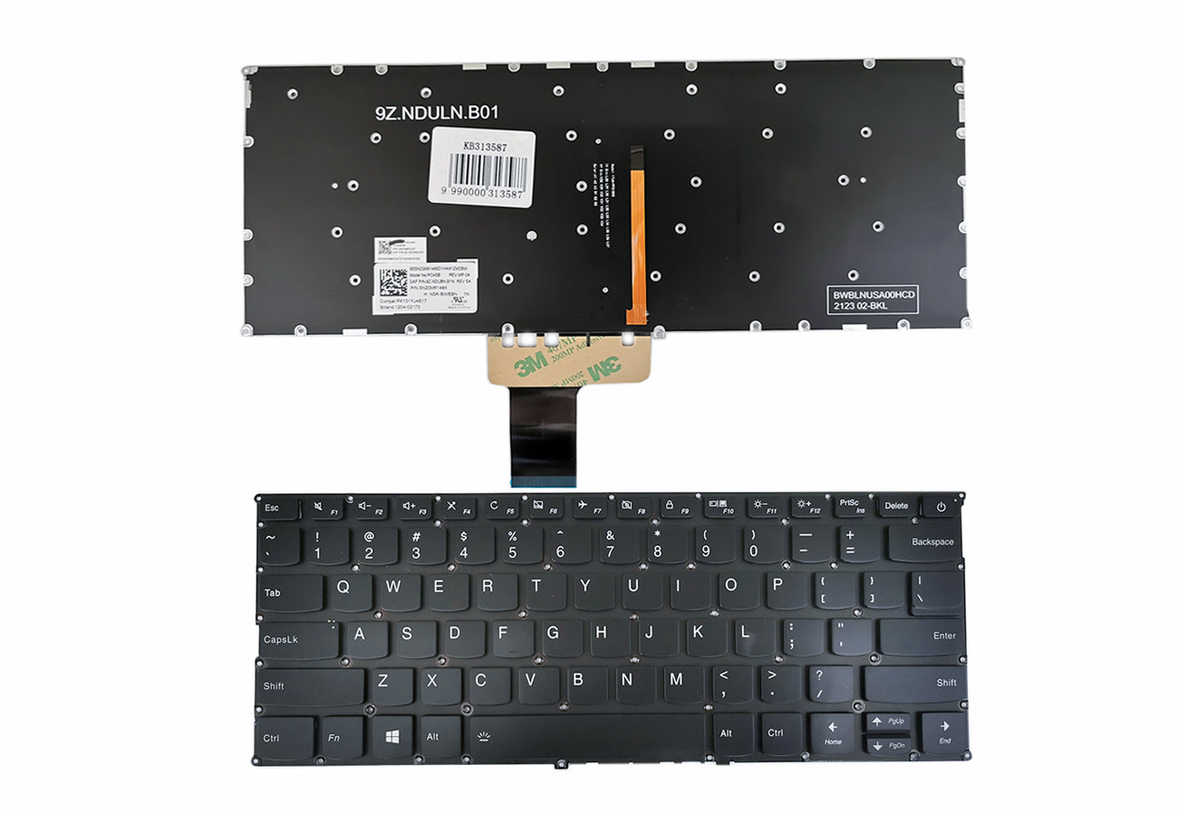 Klaviatūra LENOVO IdeaPad 720S-13, 720S-13IKB (US) su pašvietimu