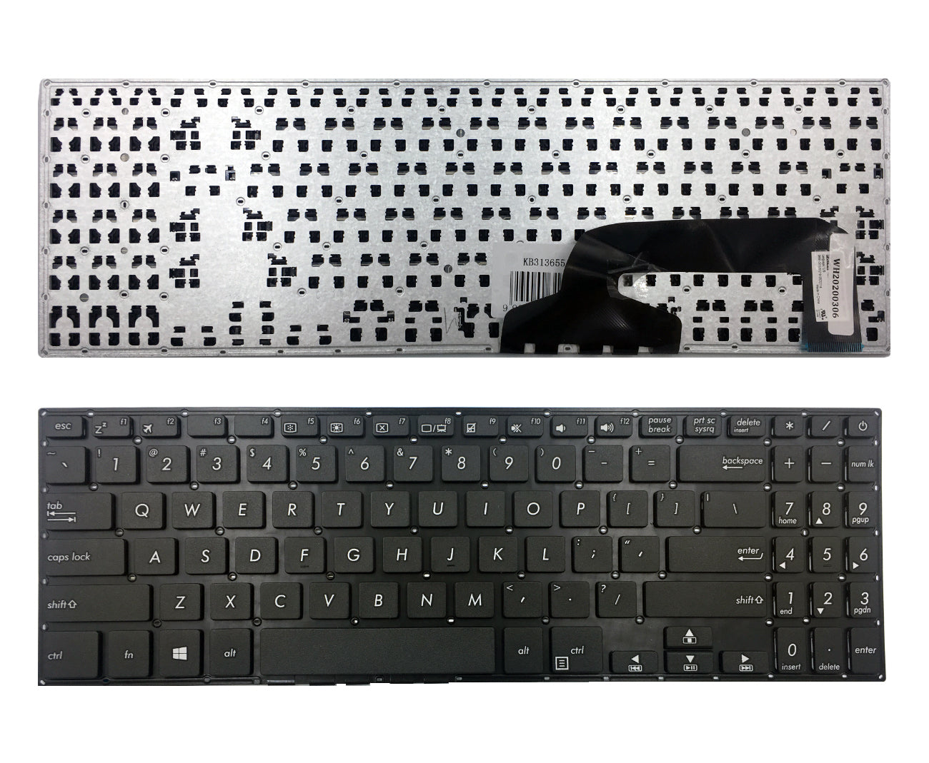 Klaviatūra Asus: X507, X570, A570, X570ZD, YX570ZD