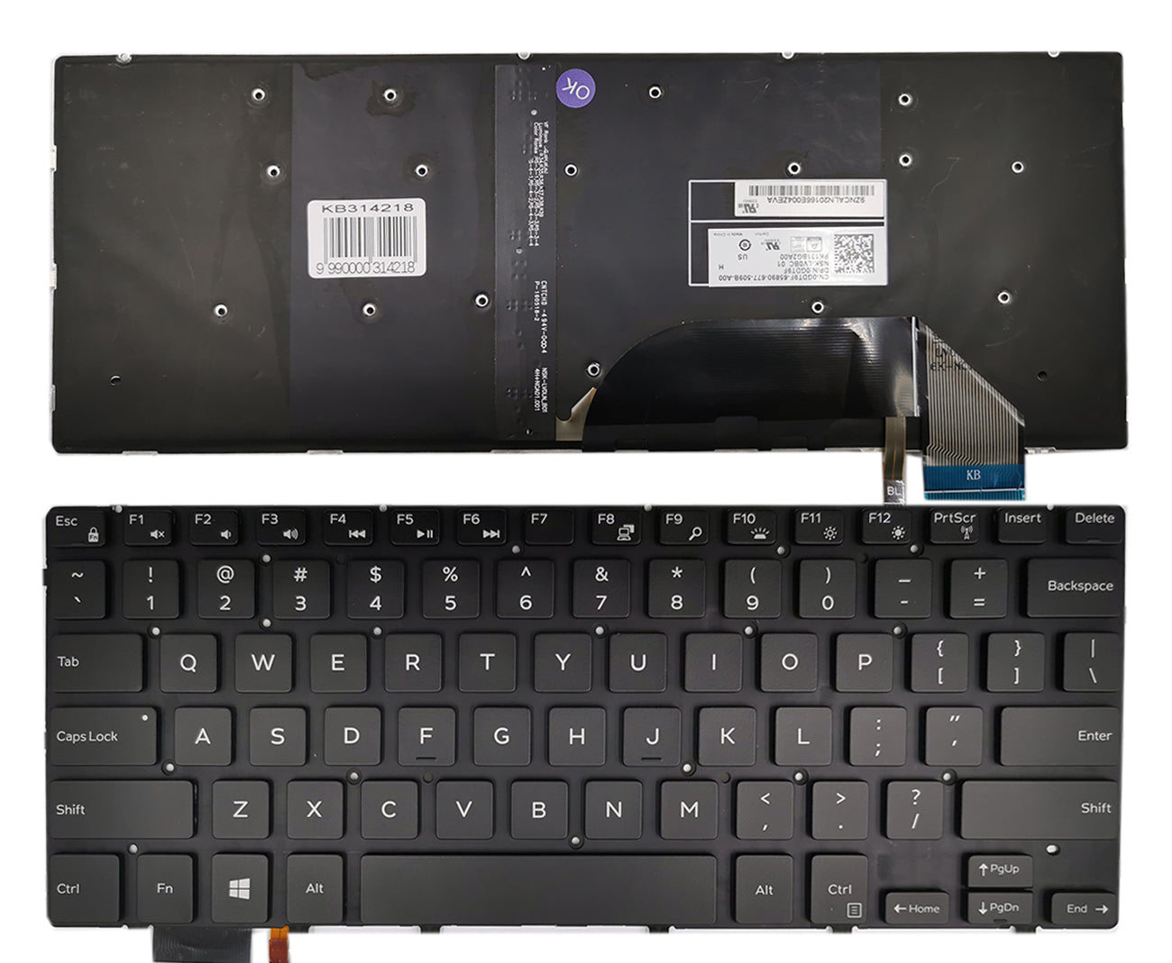 Klaviatūra DELL Inspiron: 15 7558, 7568, XPS 15 9550, 9560 su apšvietimu