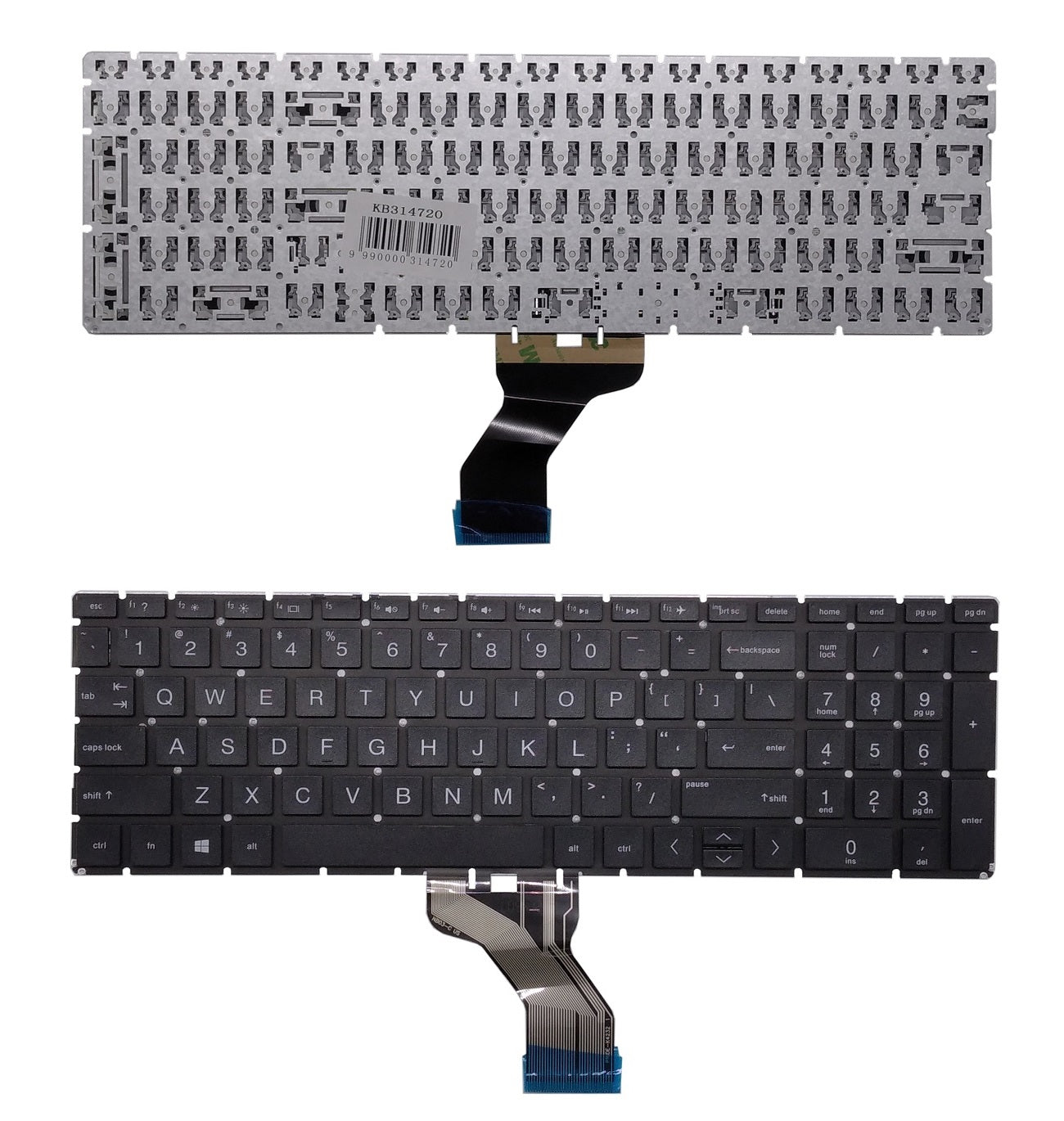 Klaviatūra HP 255 G8, be rėmelio, US