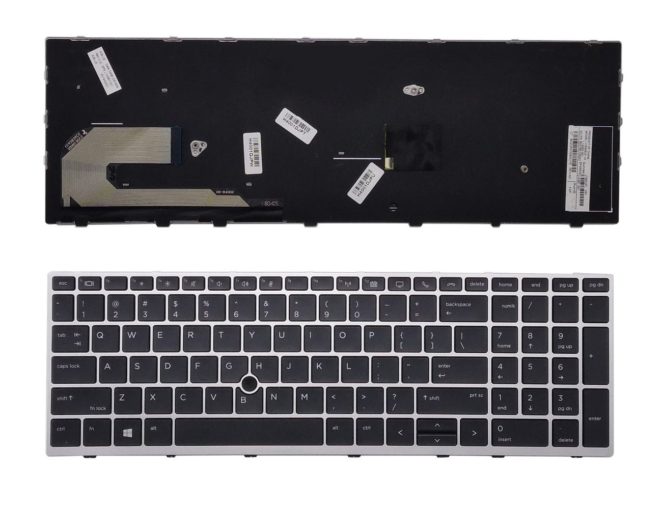 Klaviatūra HP: Elitebook 850 G5 755 G5 ZBook 15u G5 su pašvietimu