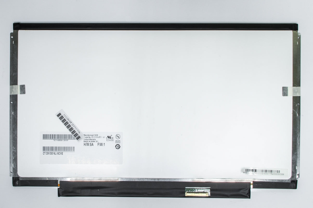 Matrica 13.3" 1366x768 HD, LED, SLIM, blizgus, 40pin (dešinėje), A+