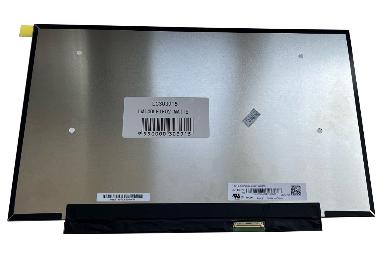 Matrica 14.0" 1920x1080 FHD, LED, SLIM, 144Hz, matinė, 40pin (dešinėje), A+