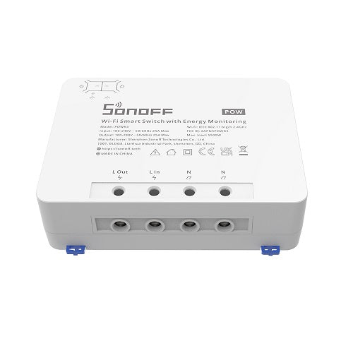SONOFF PowR3 išmanusis 1 kanalo jungiklis Wi-Fi su elektros sąnaudų apskaita