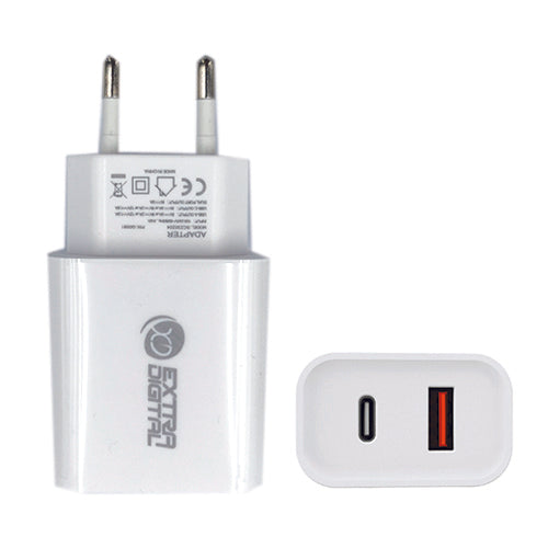 Kroviklis EXTRA DIGITAL USB 3.0+ Type C: 220V, 20W, QC3.0+ PD