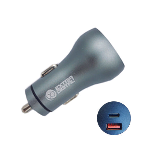 Kroviklis USB 3.0+ Type C: 12-24V, 36W, QC3.0+ PD