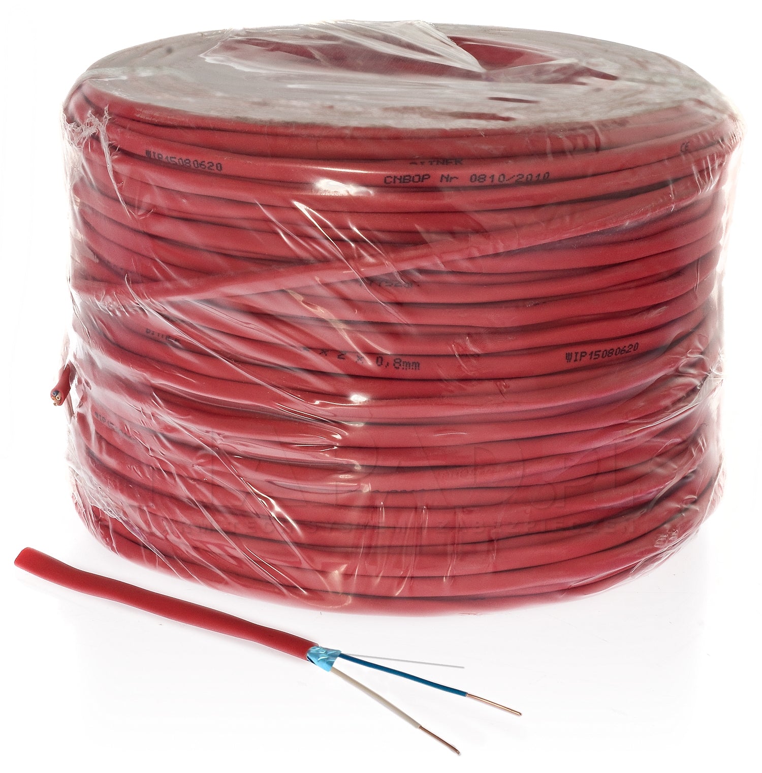 Ekranuotas gaisrinis kabelis Bitner YnTKSYekw 2x1.0mm (500m, Eca, monolitinis)