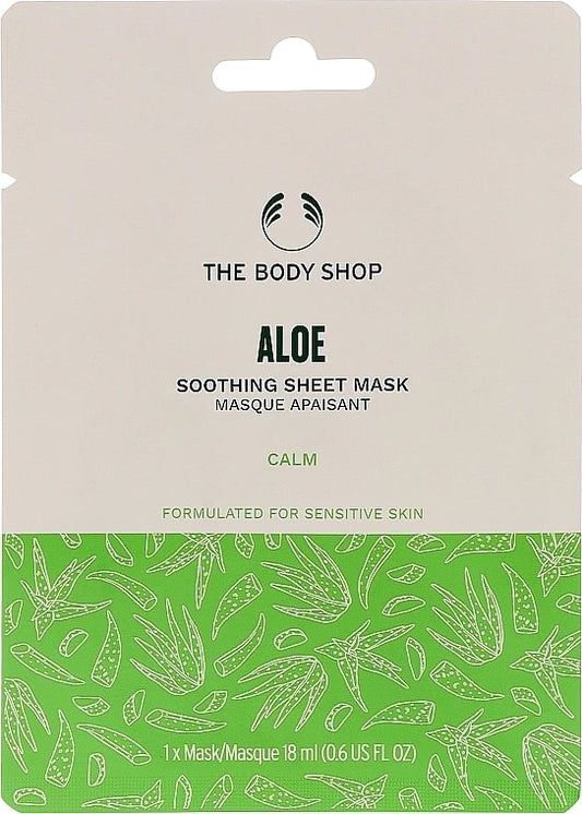 The Body Shop Aloe Vera lakštinė kaukė 18ml