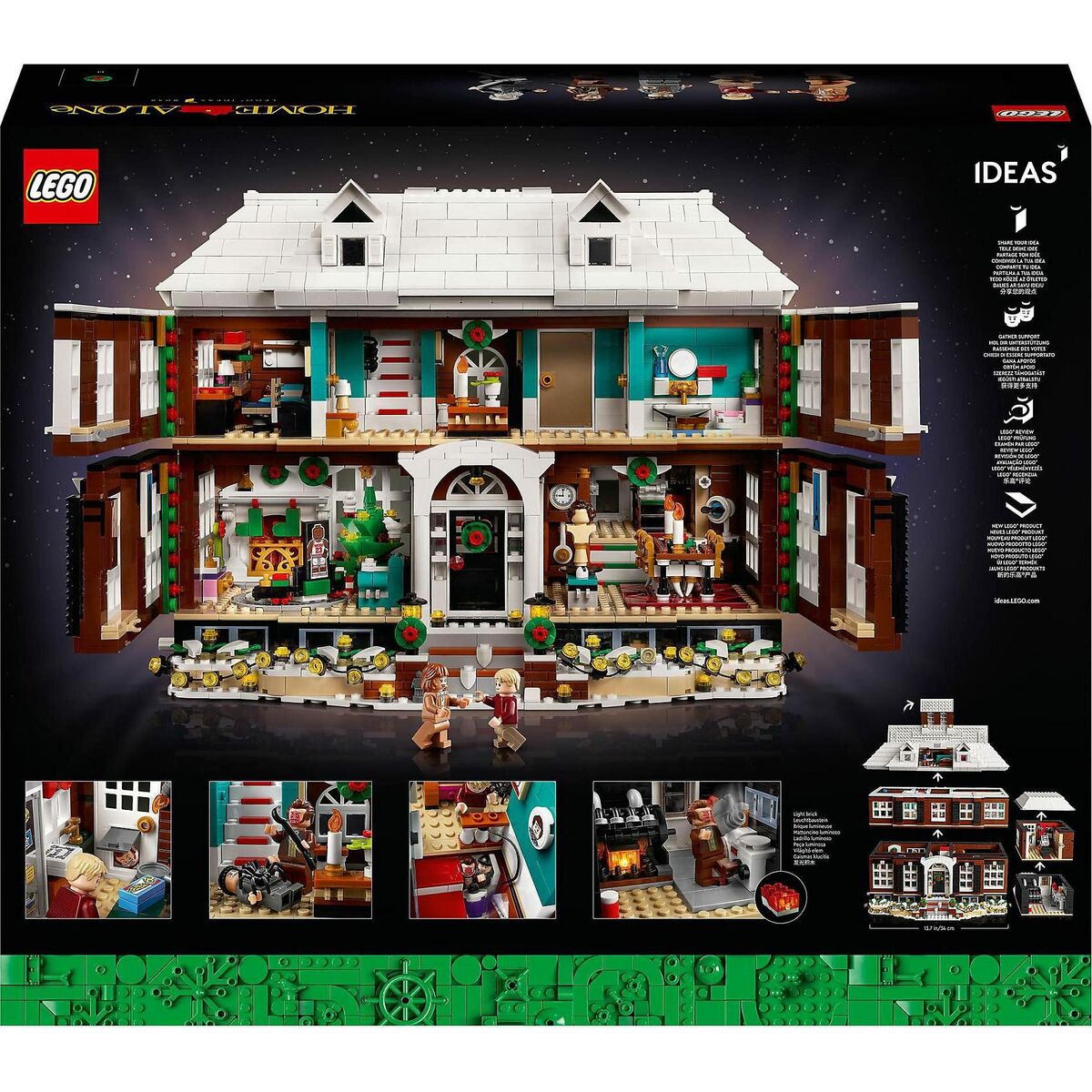 Statybos rinkinys Lego Ideas 21330 Home Alone: Mom, I Missed The Plane! Juoda 3955 Dalys