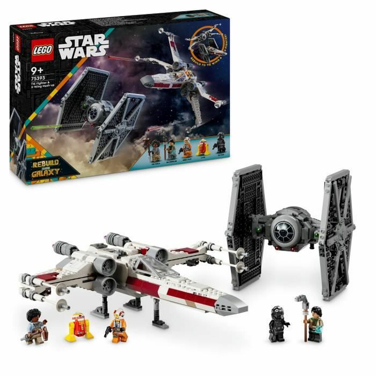 Statybos rinkinys Lego 75393 TIE Fighter and X-Wing Combiner 1063 Dalys