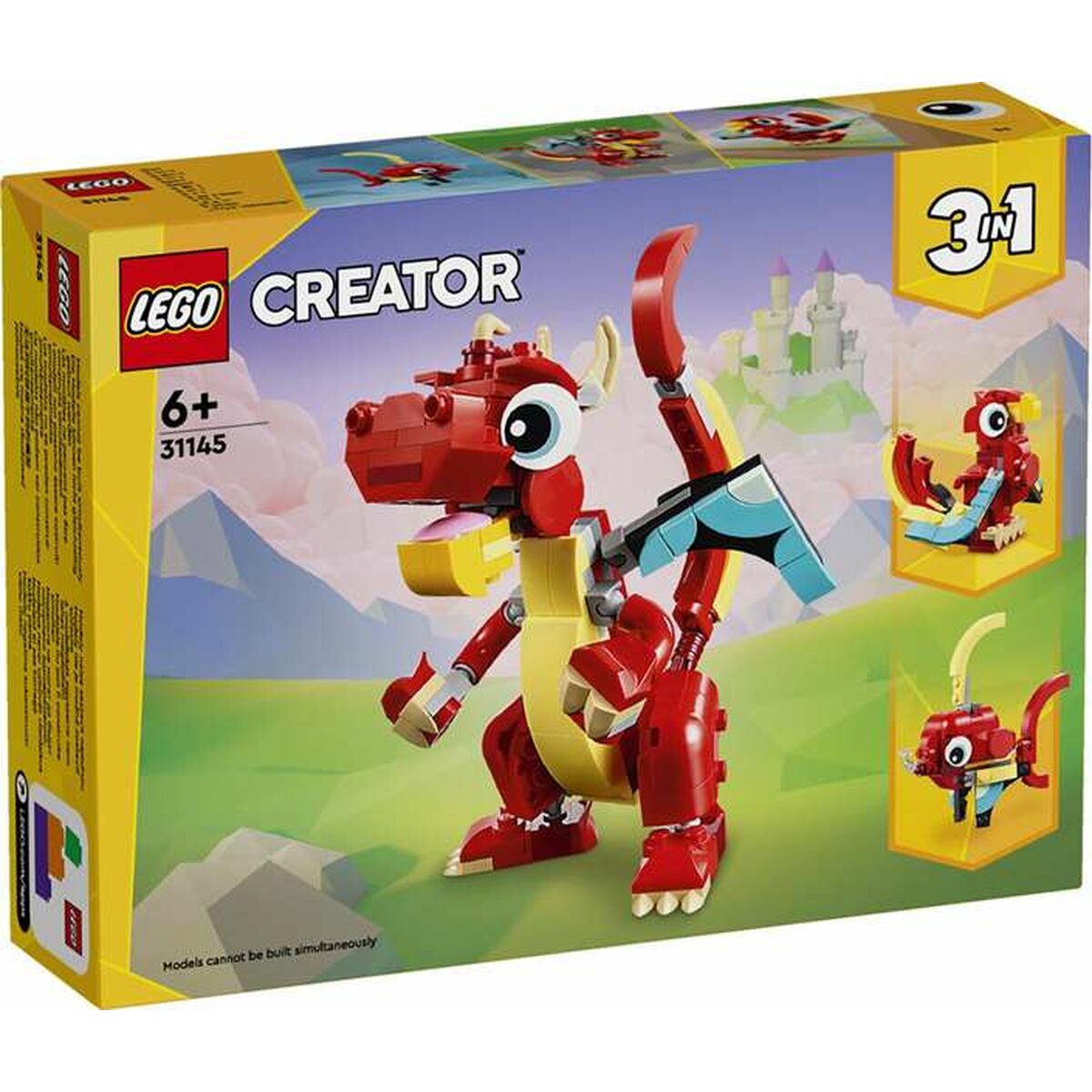 Statybos rinkinys Lego Creator 31145 Red Dragon 149 Dalys