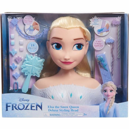 Lėlė kūdikis su priedais Frozen Elsa Deluxe Styling Head