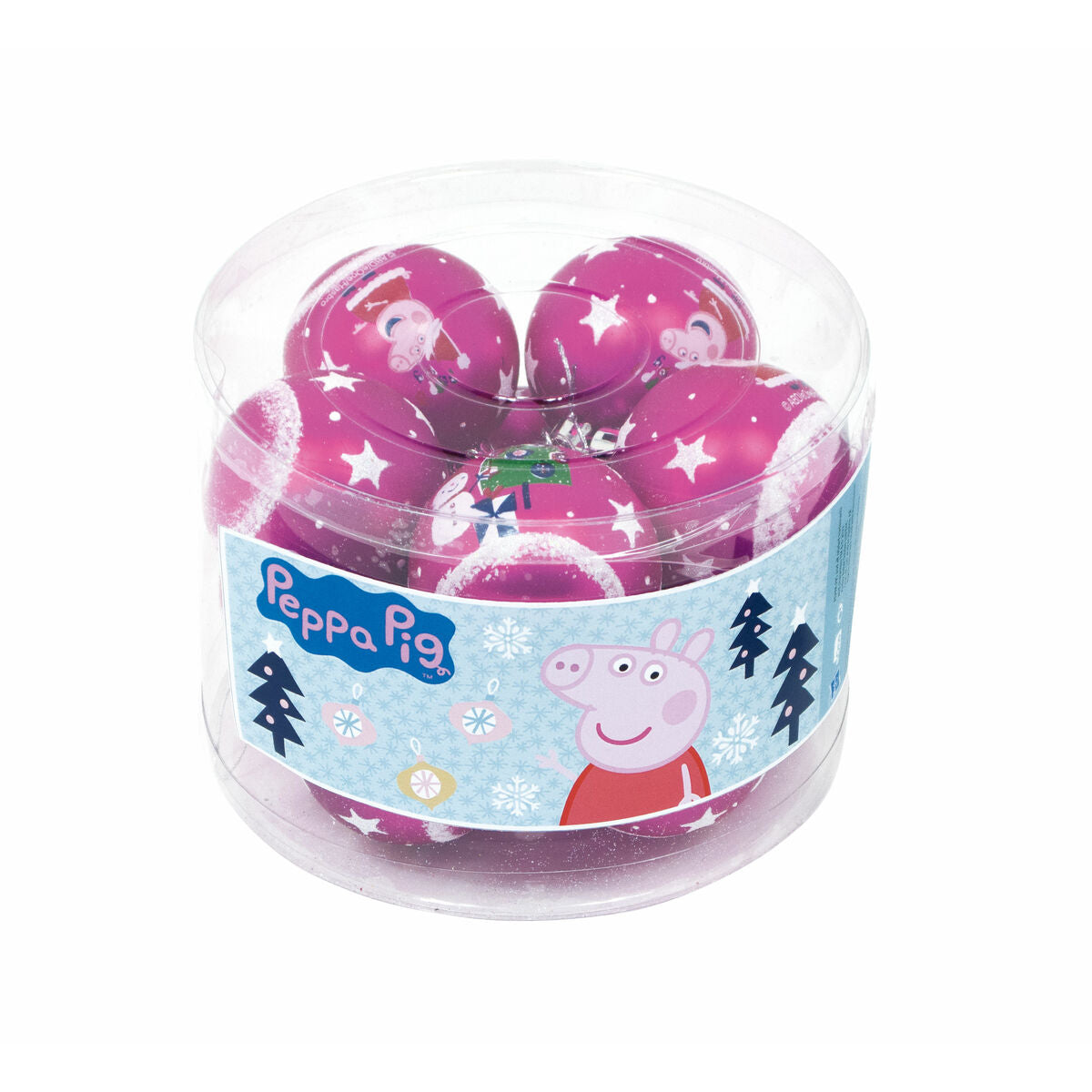 Eglutės rutuliukas Peppa Pig Cosy corner Fuksija 10 vnt. Plastmasinis (Ø 6 cm)