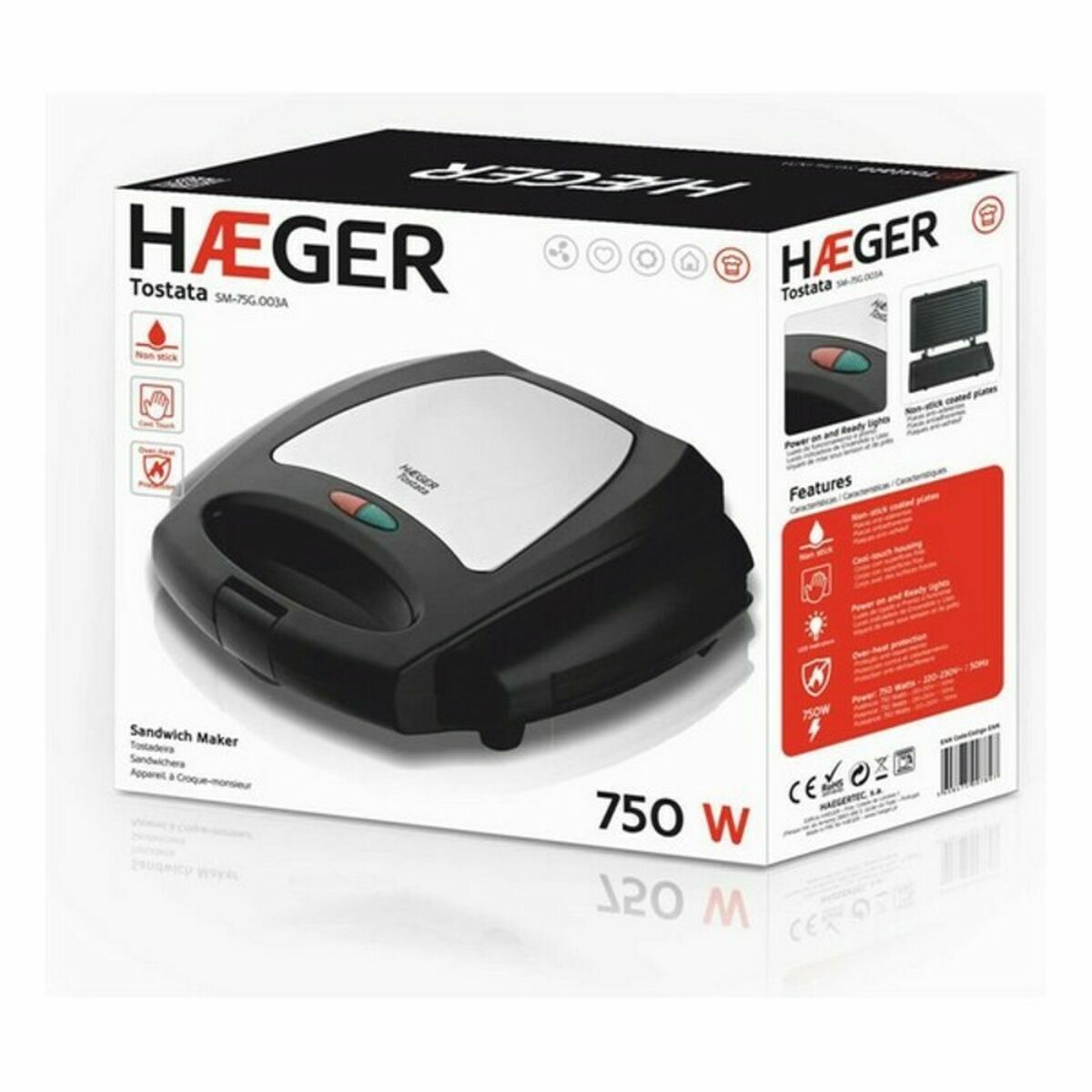 Sumuštinių keptuvė Haeger S4700023 750 W