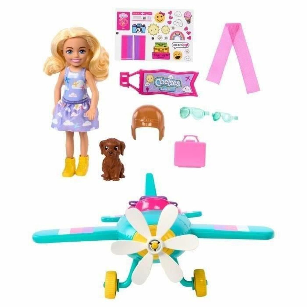 Lėlė Barbie CHELSEA ET SON AVION