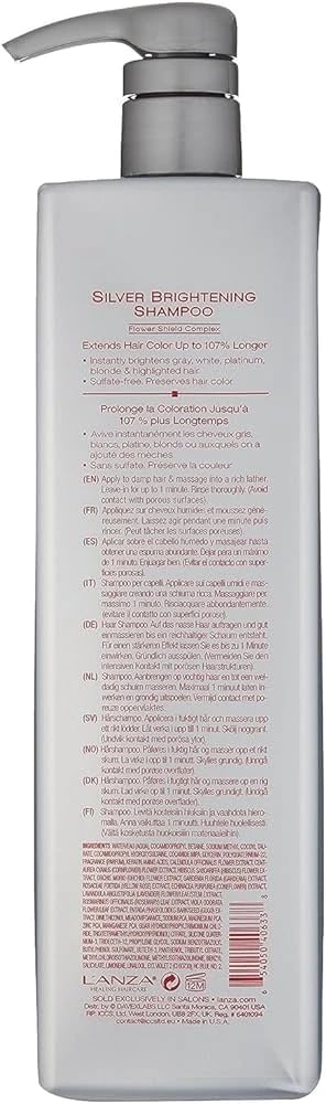 L'ANZA Healing Colorcare Silver Brightening šampūnas 1000 ml