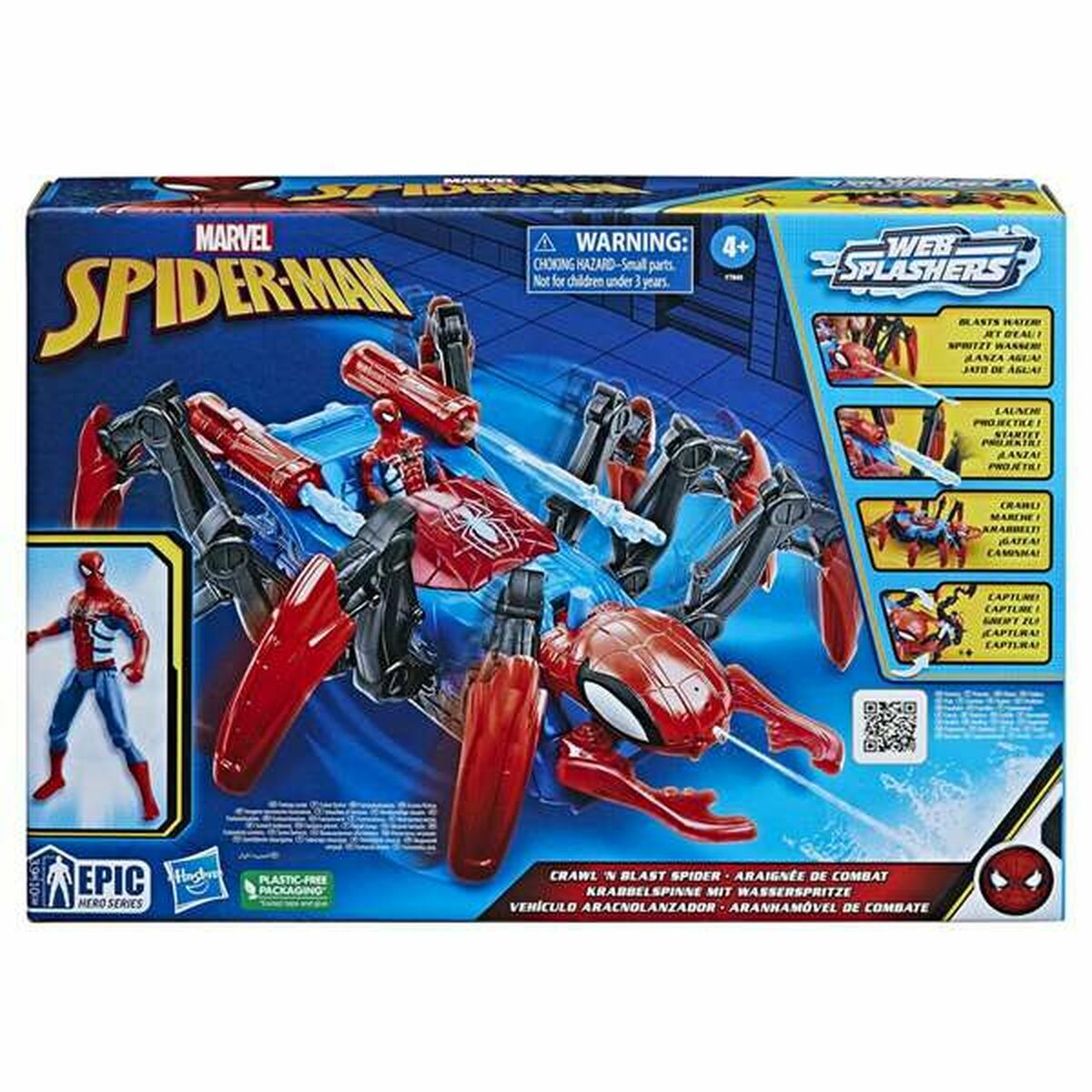 Transporto priemonių žaidimo rinkinys Hasbro Spiderman Sviedinio paleidimo priemonė