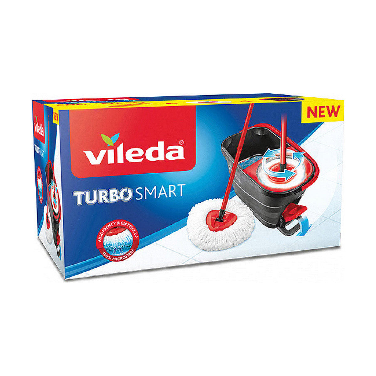 Mop with Bucket Vileda Turbo Smart Aukštas