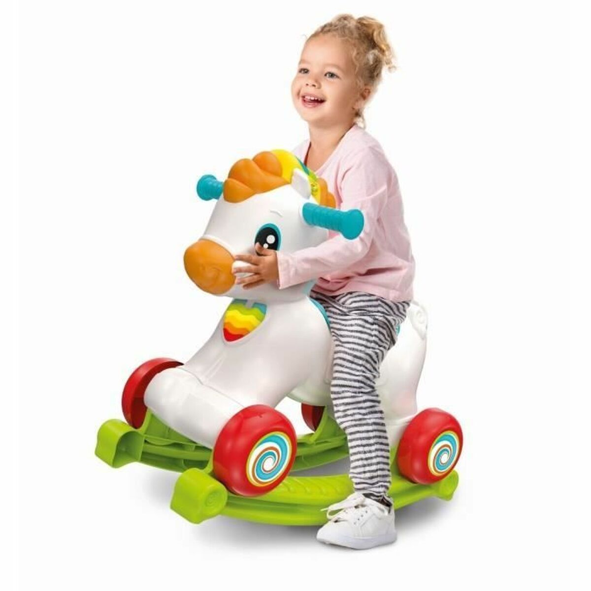 Sūpynės Arklys Clementoni Rocking horse and wheels (FR)