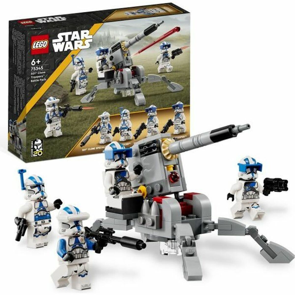 Statybos rinkinys Lego Star Wars 75345 Fighting Pack of the Troopers Clone of the 501st Legion