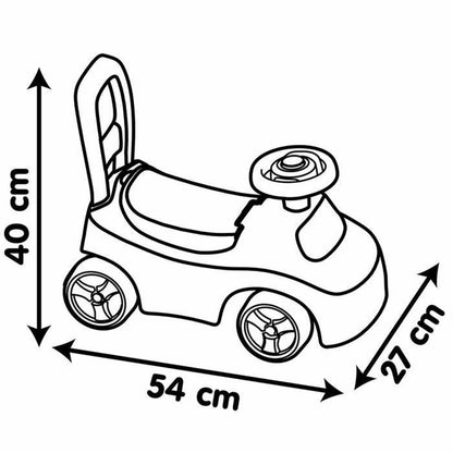 Triratis Smoby Juoda Raudona 2 in 1