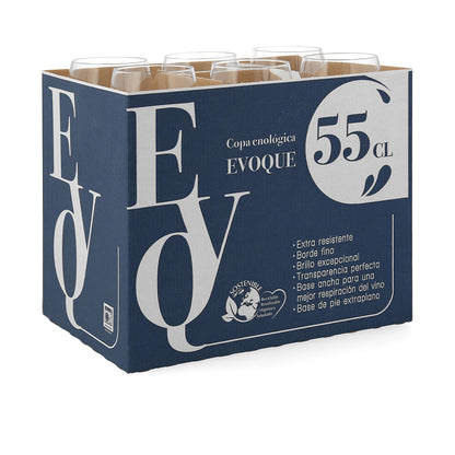 Vyno taurė Evoque Skaidrus 550 ml (6 vnt.)