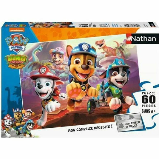 Dėlionė Nathan Paw Patrol to the rescue of the dinosaurs 60 Dalys