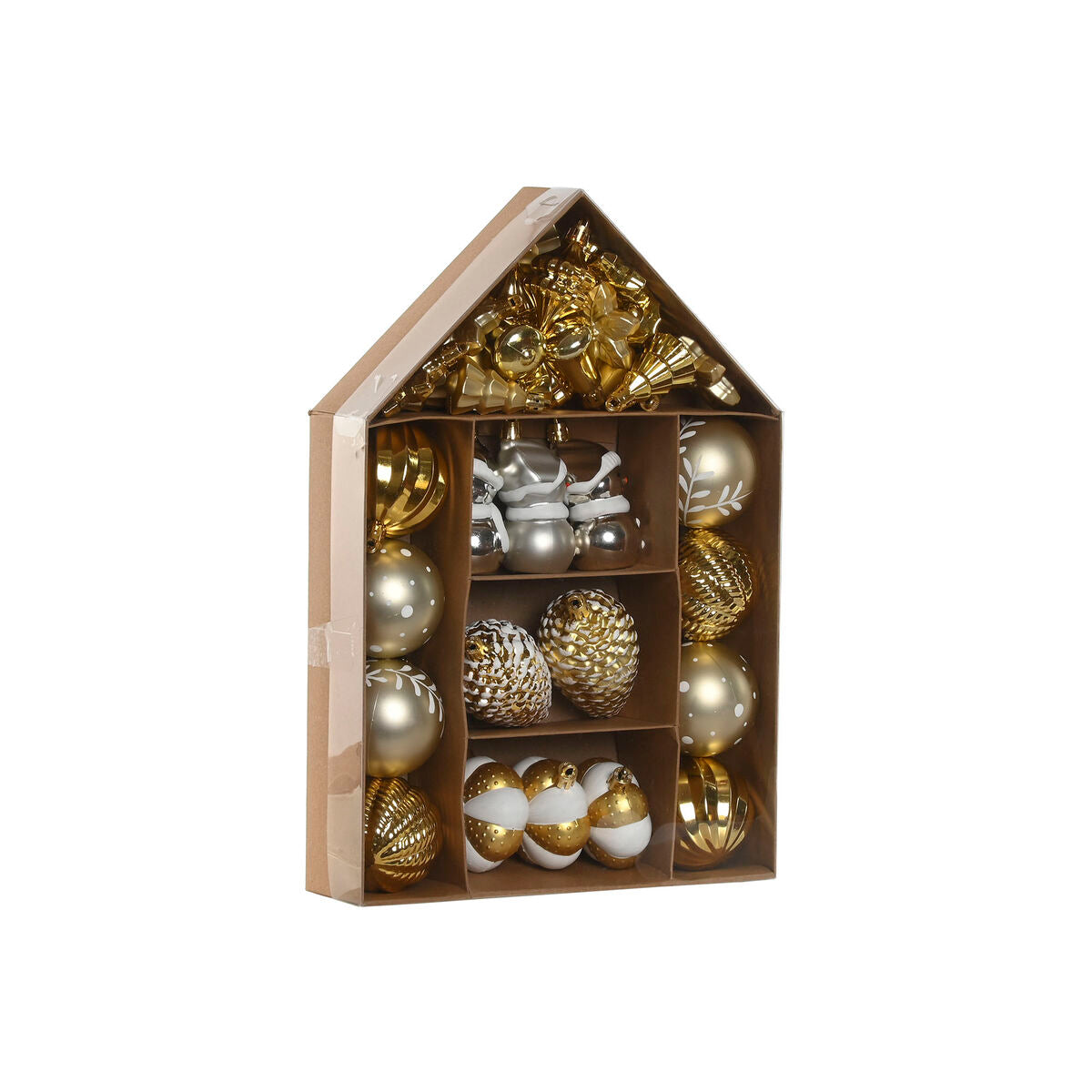 Eglutės rutuliukai Home ESPRIT Auksinis PVC 24 x 6 x 35 cm