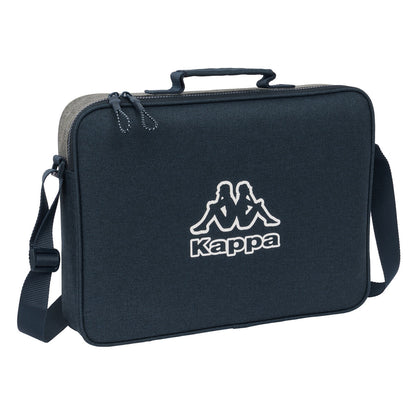 Mokyklinė kuprinė Kappa Dark navy Pilka Tamsiai mėlyna 38 x 28 x 6 cm