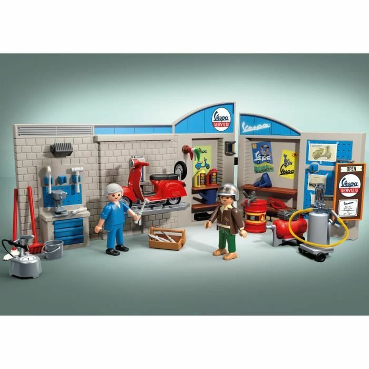 Playset Playmobil Vespa Retro Garage