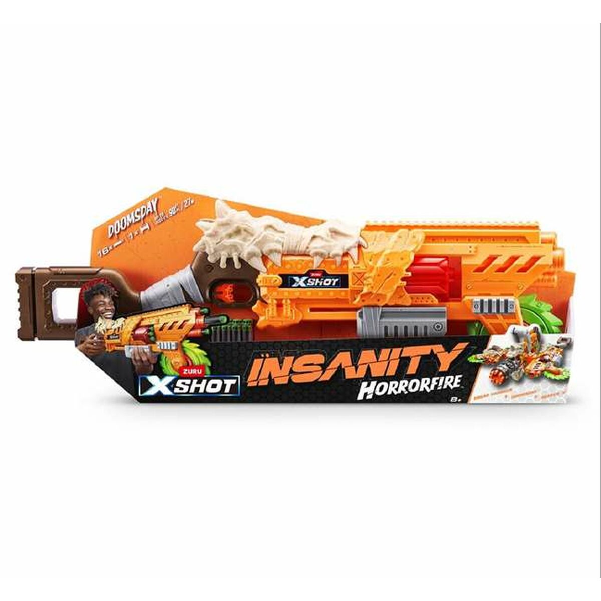 Minkštų strėlyčių šautuvas X-Shot Insanity Horrorfire Doomsday 70 cm