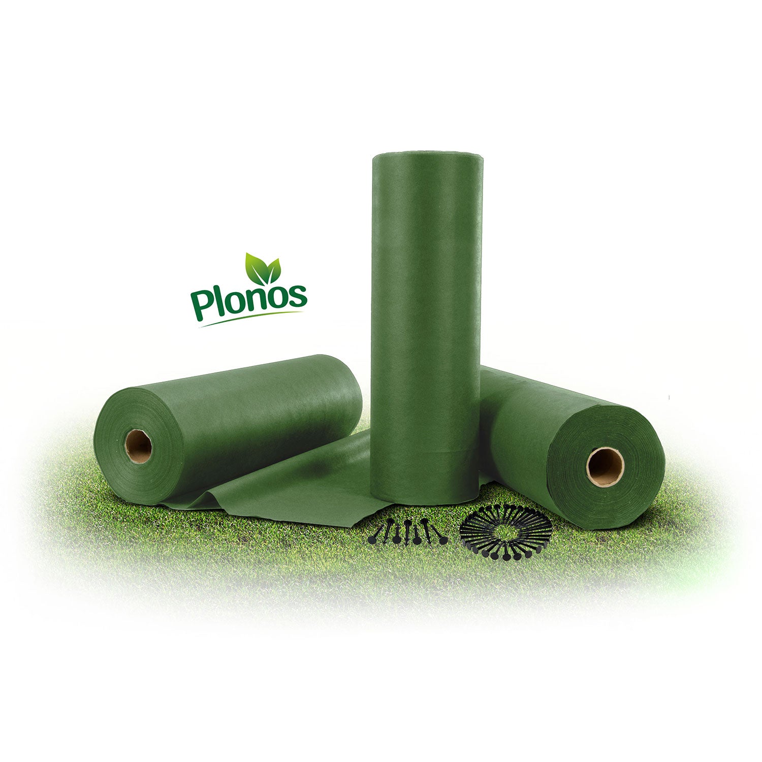 Agrofilinas sodas 1,6 m x 100 m 90 g/m2 + 100 spygliuočių Plonos - žalia