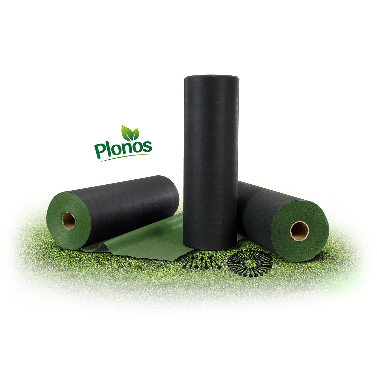 Agrofilinas sodas 1,6 m x 100 m 90 g/m2 + 100 spygliuočių Plonos - juoda-žali