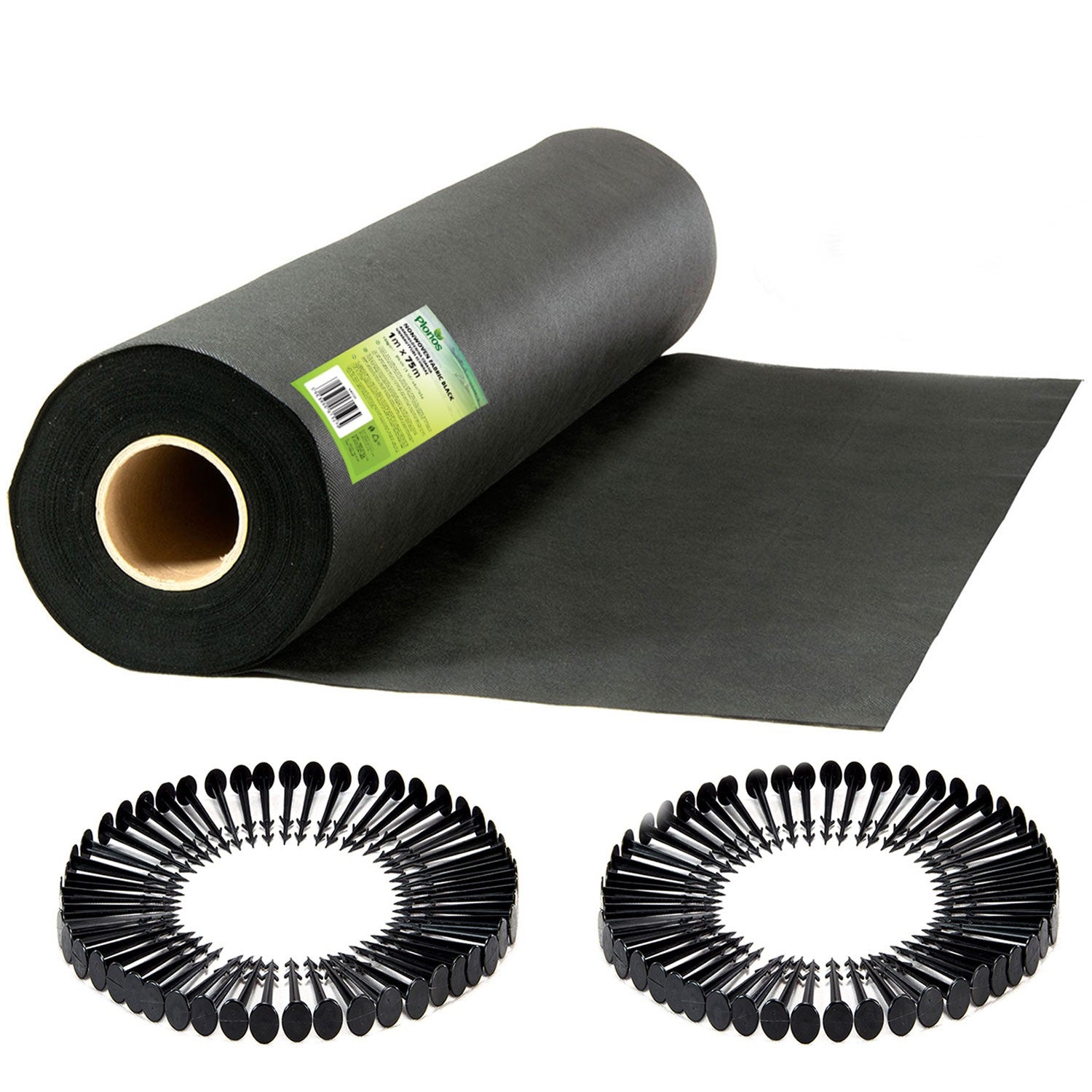 1 m x 75 m + 100 spygliuočių Plonos - juoda
