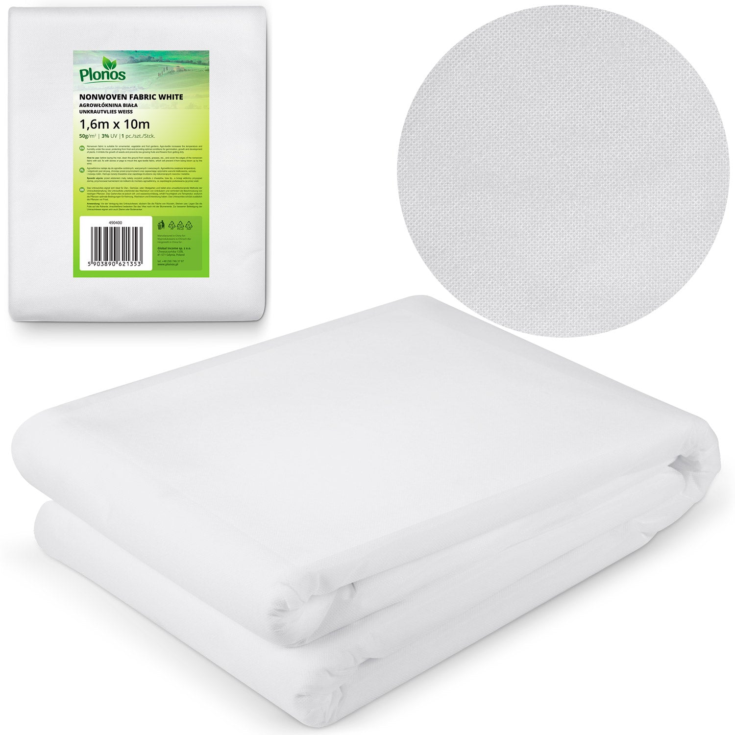 1000 cm x 160 cm apvalkalas iš agrofilino