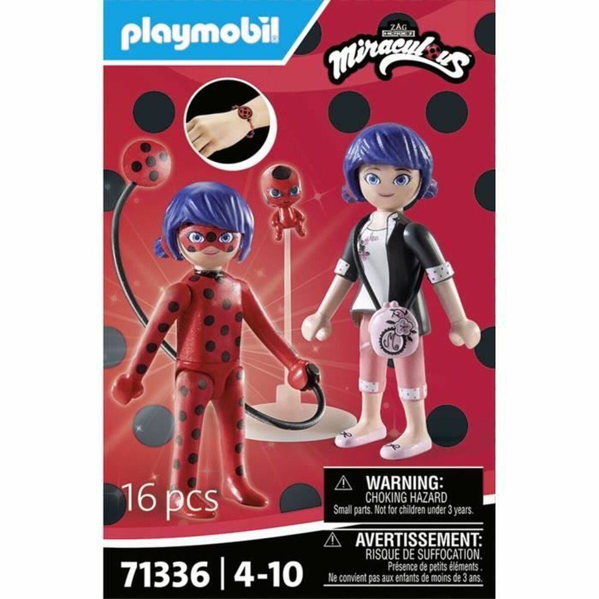 Playset Playmobil 71336 Miraculous: Marinette & Ladybug 16 Dalys